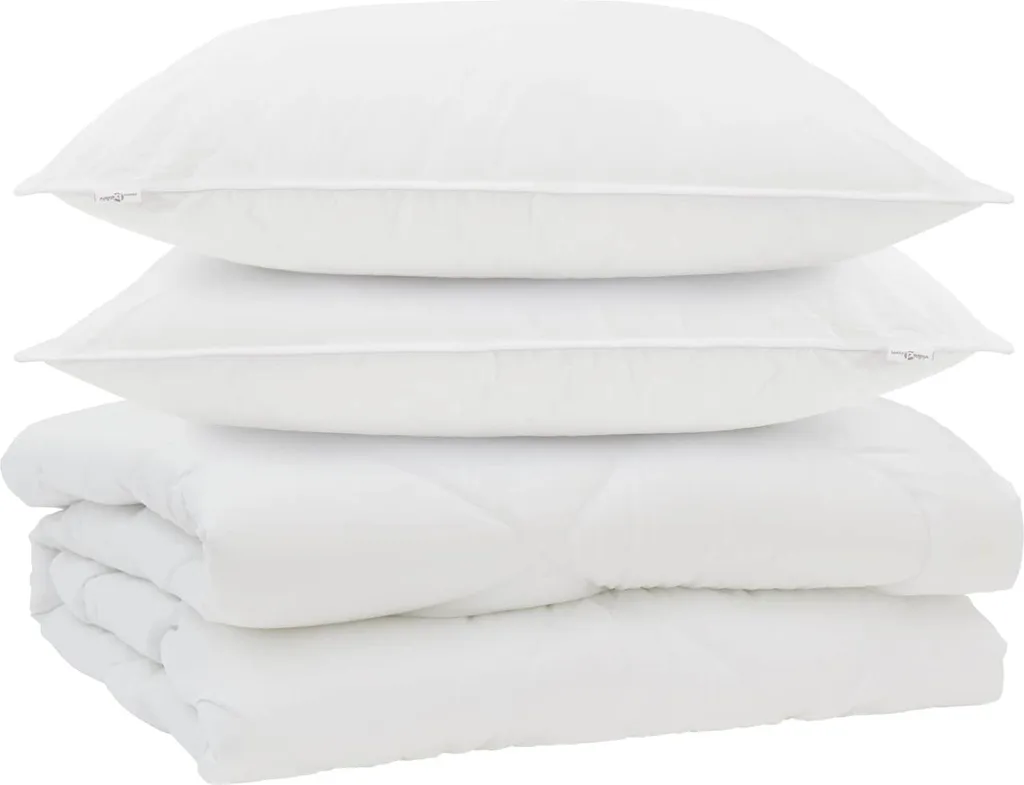 Piumino Anallergico vidaXL 3 Pezzi in Microfibra per Tutta la Famiglia