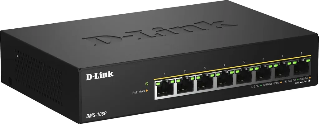 Switch Multi-Gigabit D-Link DMS-108P/E 8 Ports : Boostez votre Débit LAN