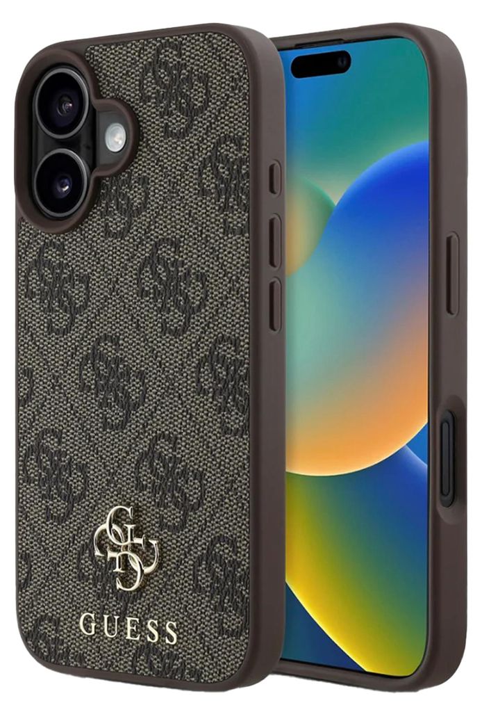 Guess 4G Metal Logo Backcover MagSafe voor de Apple iPhone Productafbeelding 