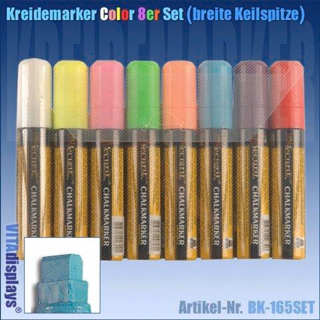 Kreidestifte (7-15mm) im 8er COLOR-SET