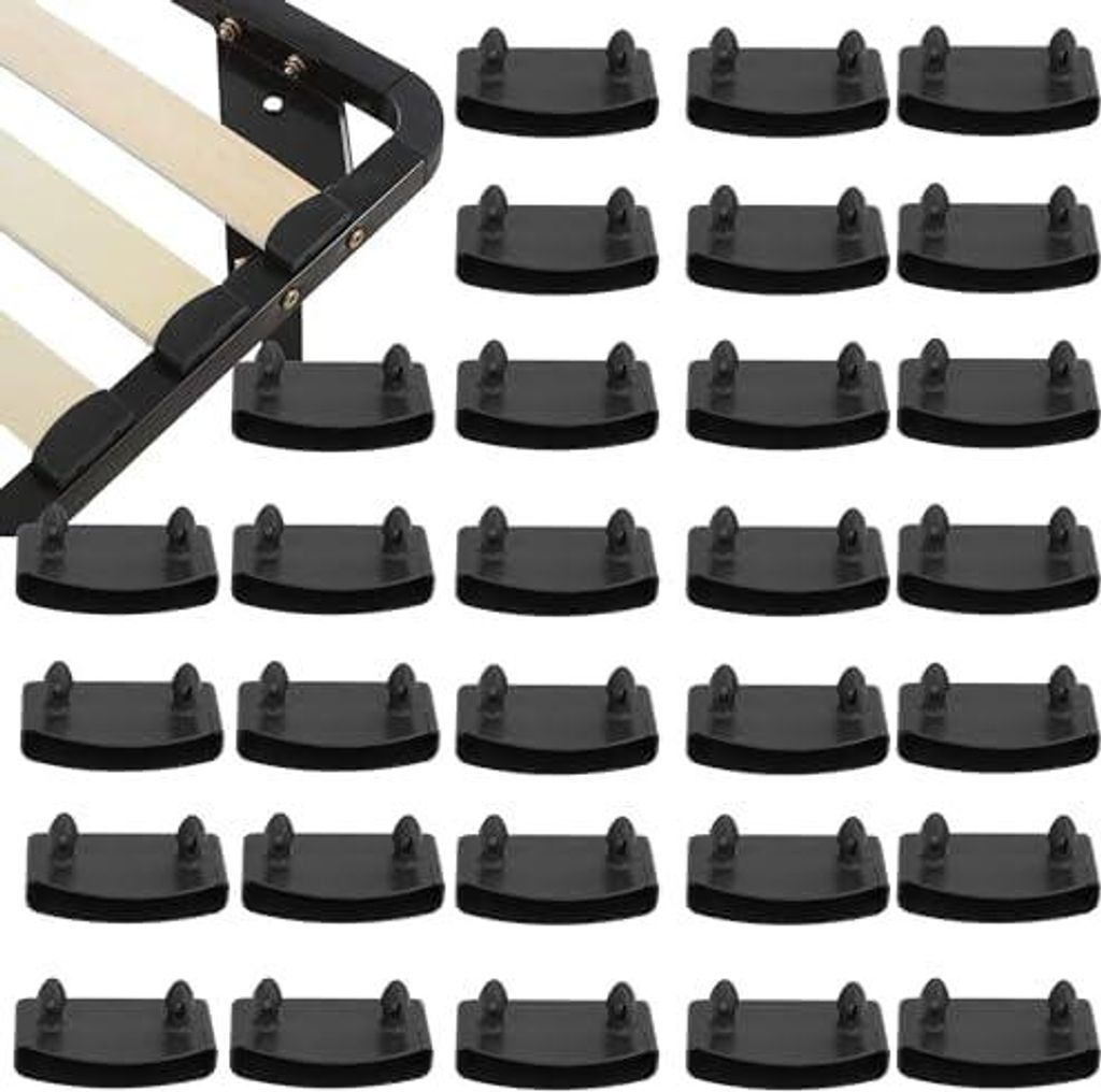 Lattenrost-Halterungen Schwarz 30 Pcs Lattenrost Zubehör Produktbild 