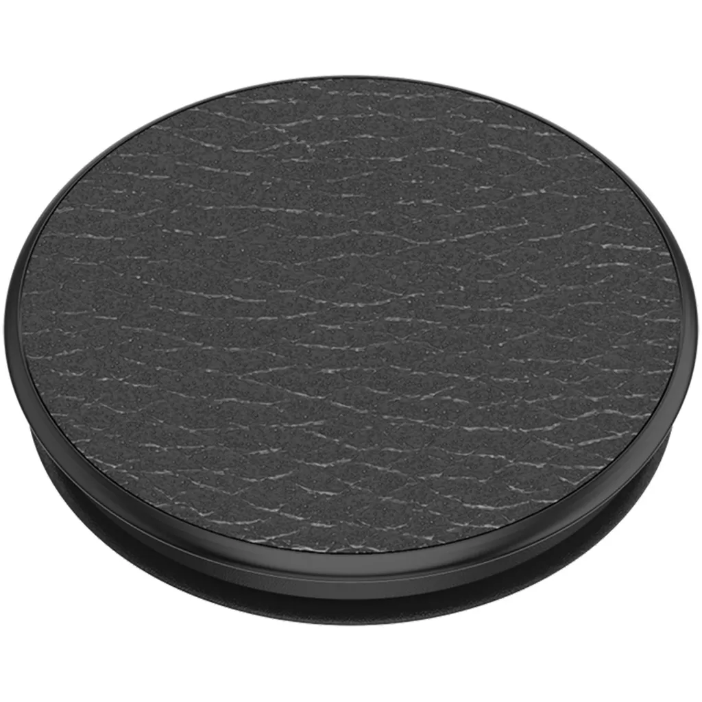 PopSockets - PopGrip - Acciaiata Nera - Supporto per le dita del telefono cellulare