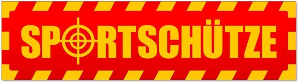 Kiwistar - Autoaufkleber - Rot - 30 x 8 cm - Sportschütze gestreift - Hinweis Aufkleber Sticker für Auto, Kfz, Fahrrad, PKW, LKW