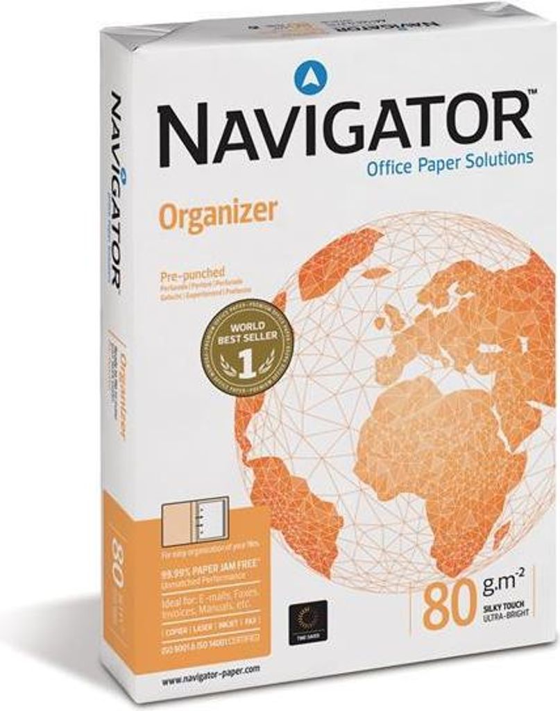 Navigator Organizer 80g/m² DIN-A4 - 2-fach gelocht 500 Produktbild 