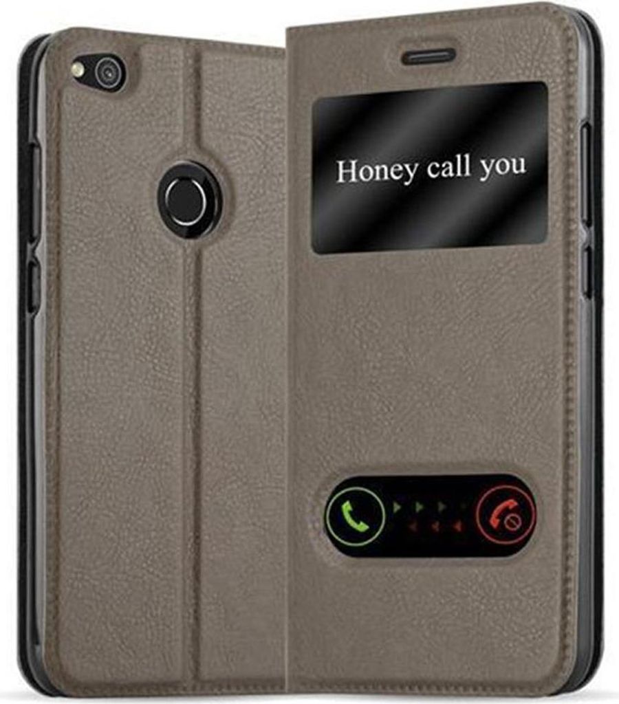Cadorabo Schutzhülle für Huawei P8 LITE 2017 / P9 LITE 2017 Hülle in Braun Handyhülle Book Case Cover Etui
