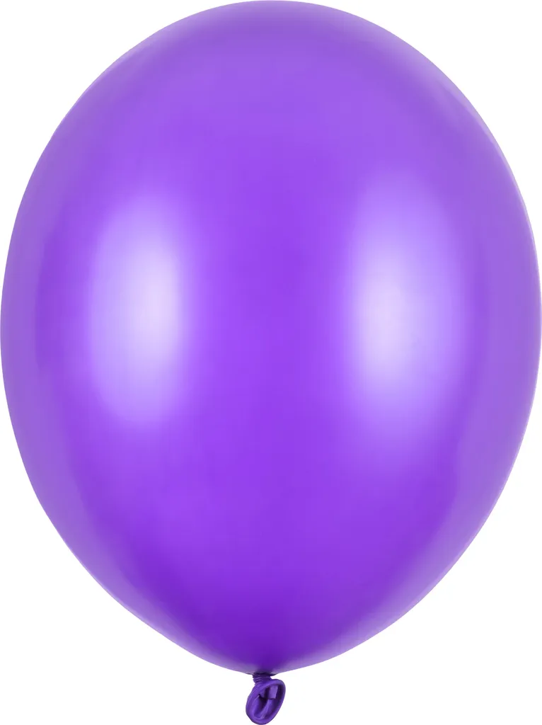 Ballons Violets Ø30cm Métal Anti-Éclatement - Lot 100 pcs Déco Durable