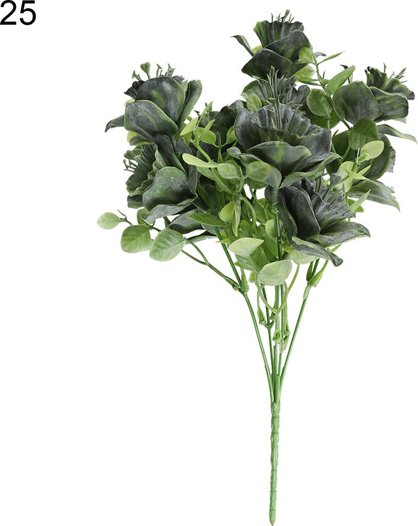 1 Bouquet attraktive realistische falsche Blume Zartes DIY Pastoral PVC Künstliche Blumen für Zuhause-25