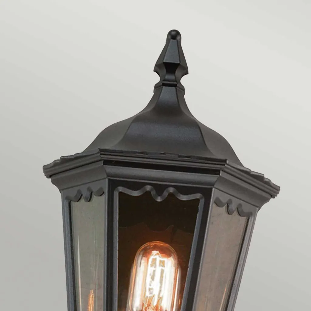 Applique extérieure noire 44cm Elstead Medstead luminaire de façade