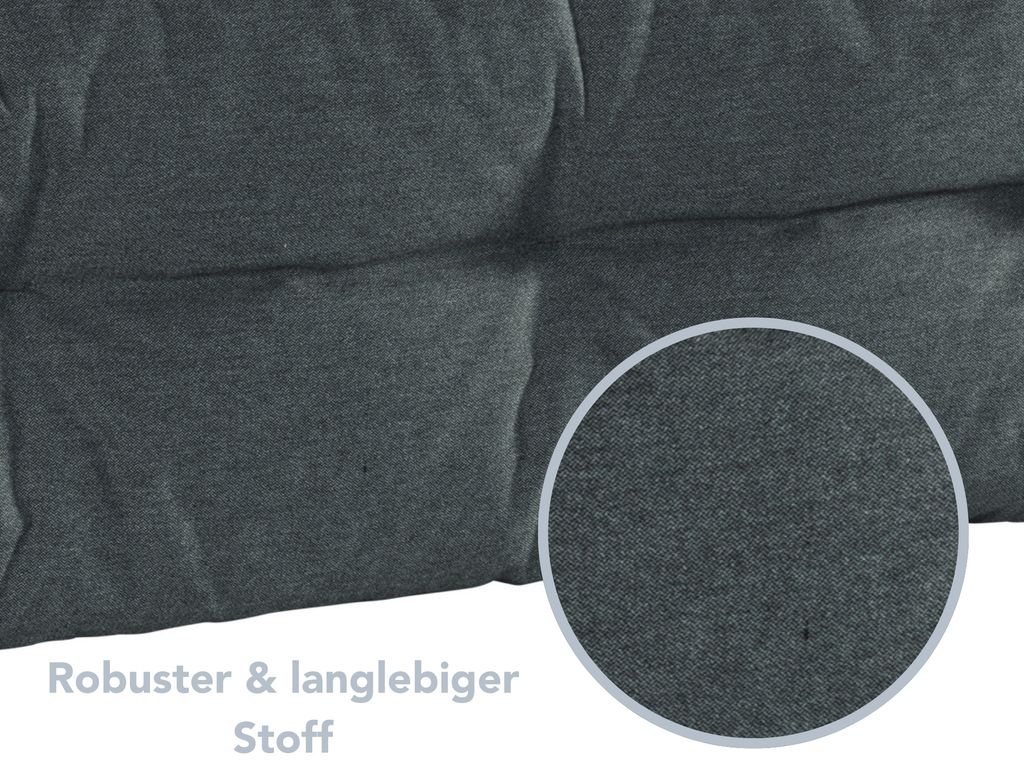 XDREAM Palettenkissen anthrazit | Armlehne einzeln | Produktbild 4