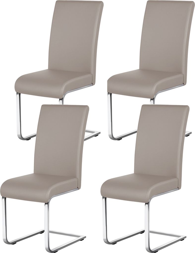 Yaheetech Esszimmerstühle 4er Set Freischwinger, Produktbild 