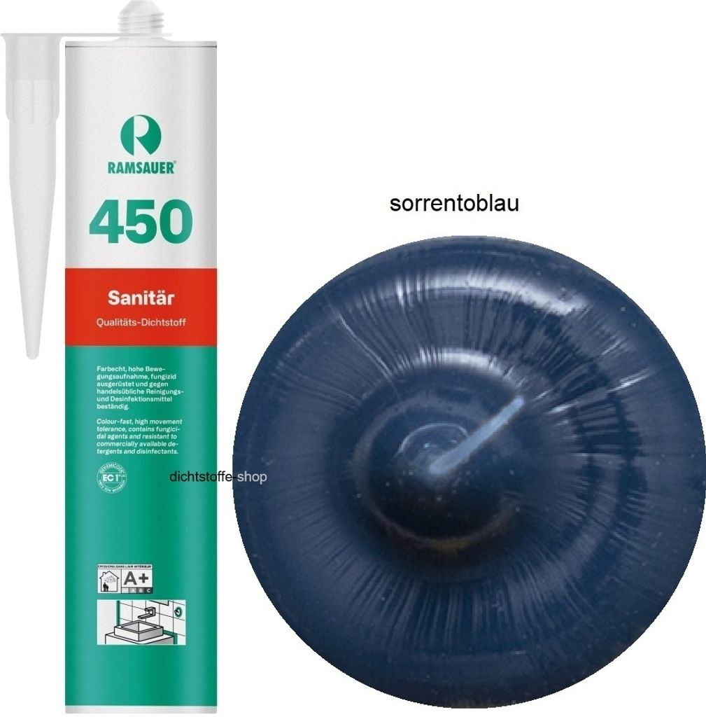 Ramsauer 450 Sanitär 1K Silicon Dichtstoff 310ml Kartusche Produktbild 