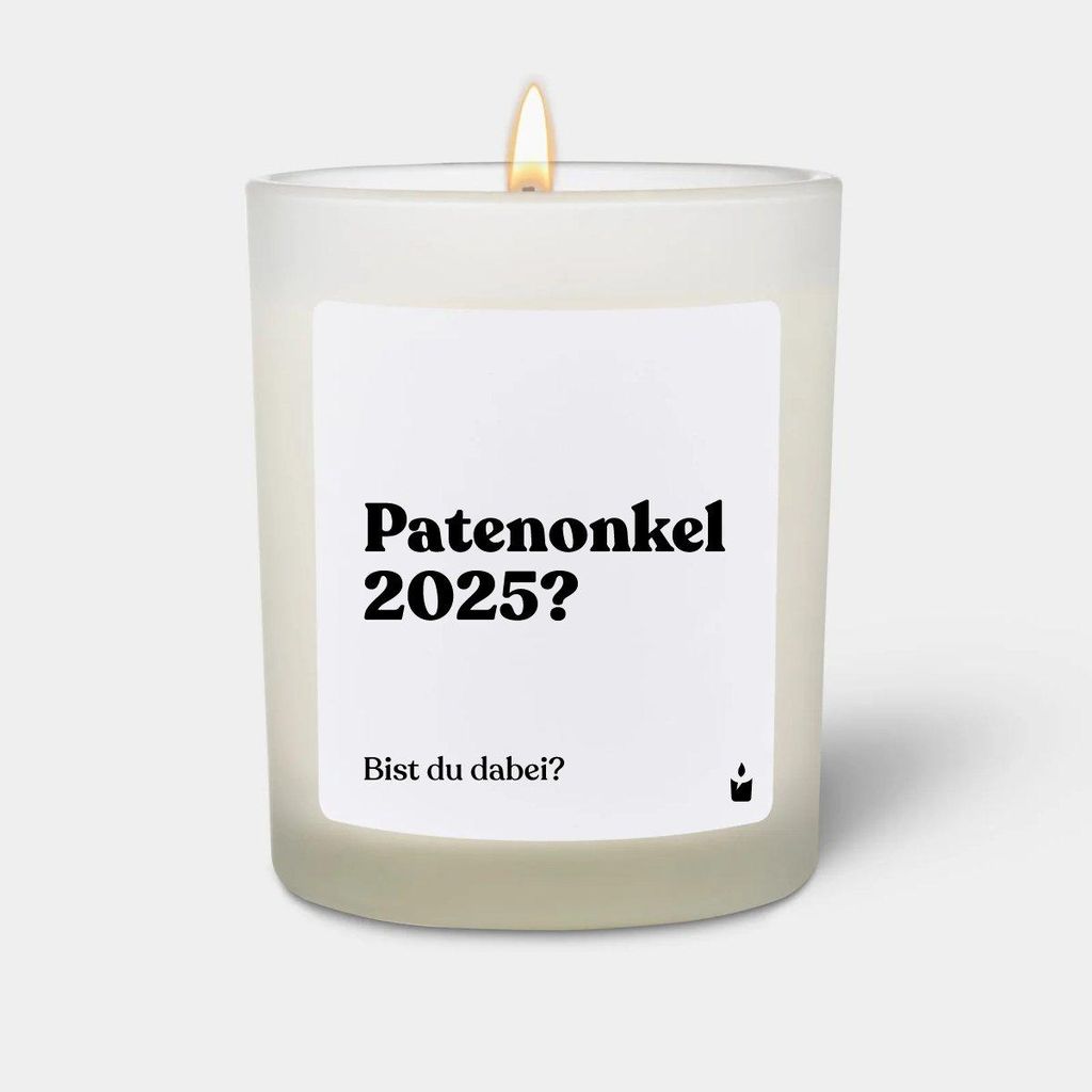 ChattyCandles Duftkerze Weiss Flowery Patenonkel 2025? Bist du dabei?