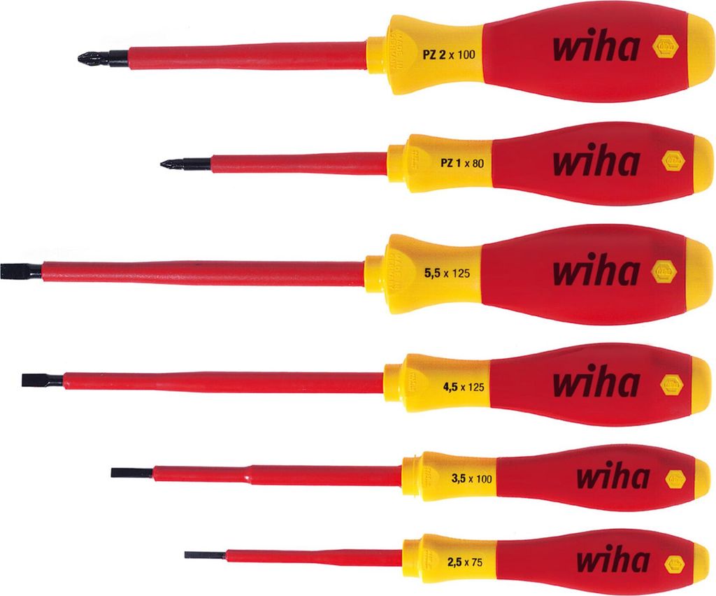 Wiha 25477 Wiha Schraubendreher-Set SoftFinish® electric Productafbeelding 