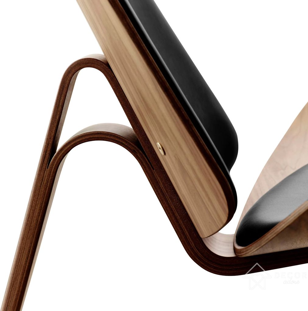 SHELL HOLZSTUHL, Mid-Century-Stuhl, CHAIR Hans Wegner CH07 Produktbild 5