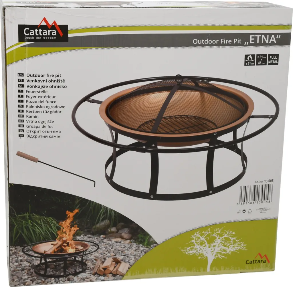 Brasero extérieur pour chauffage de terrasse - Cheminée ETNA Cattara