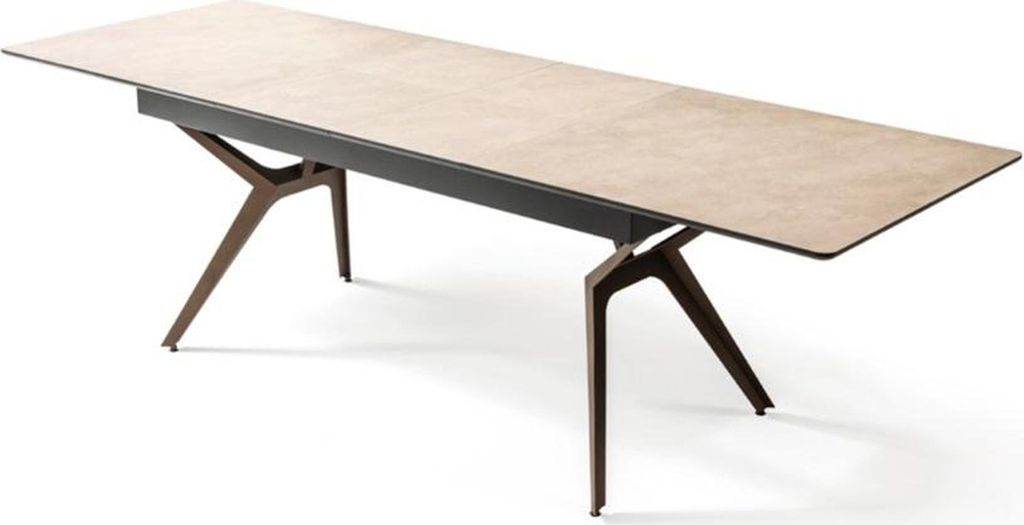 Esszimmertisch Küchentisch Ausziehbarer Design Modern Holz Grau Tisch