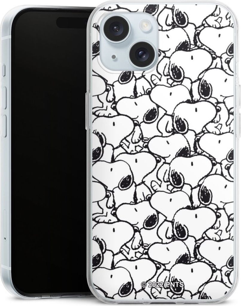 DeinDesign Handyhülle für Apple iPhone 15 Silikon Hülle Case Smartphone Schutzhülle Muster Peanuts Snoopy