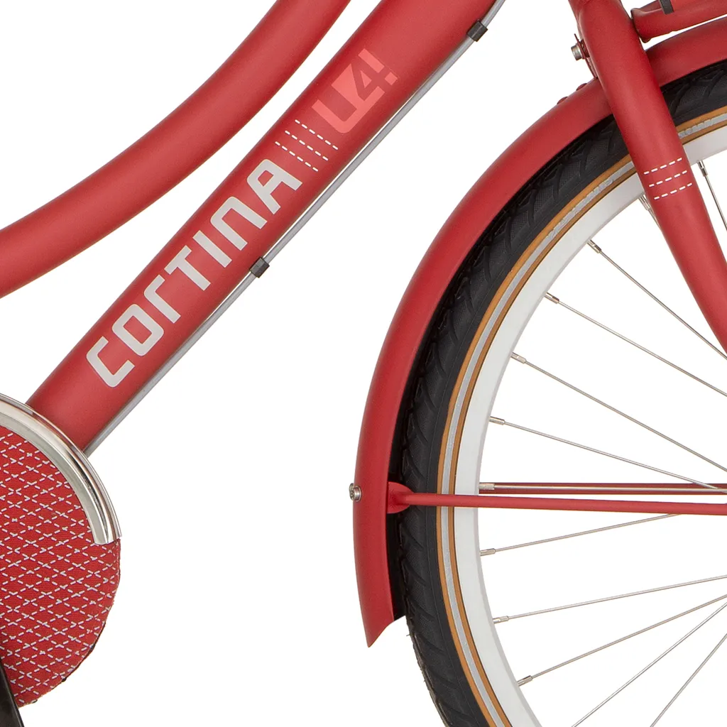 Garde-boue Cortina pour vélo 24 pouces U4 True Red Matt original