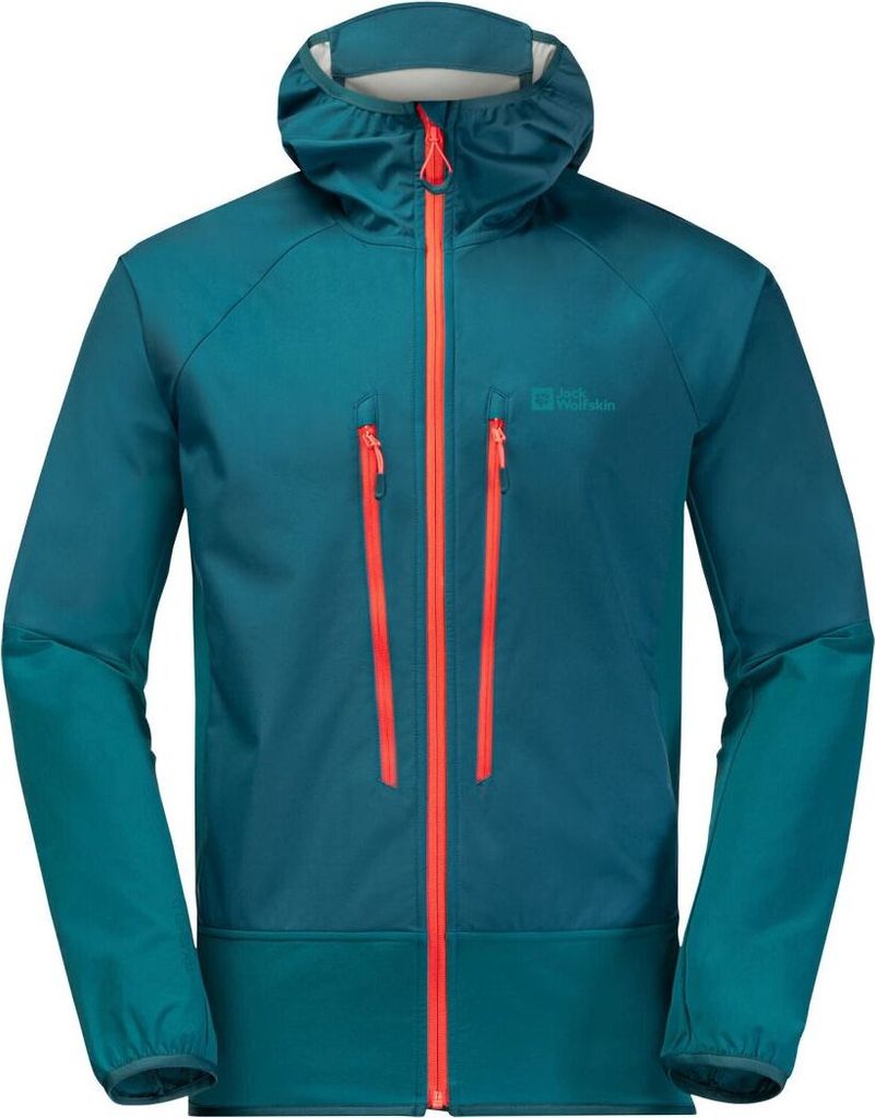 Jack Wolfskin Alpspitze Hoody M Blue Coral XL Outdoor Jacke