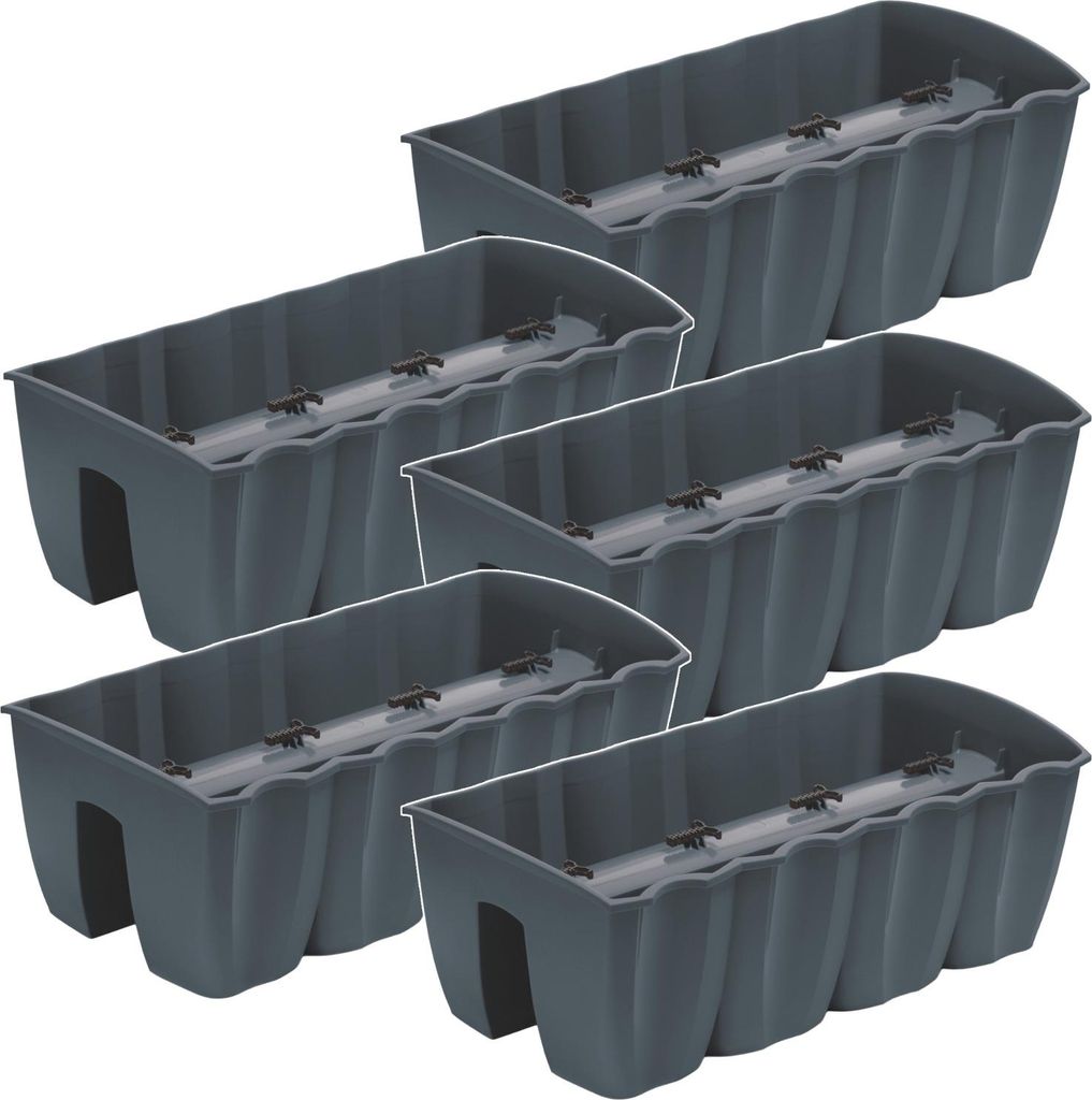 5x Balconnière Pot pour balustrade 58cm Image du produit 