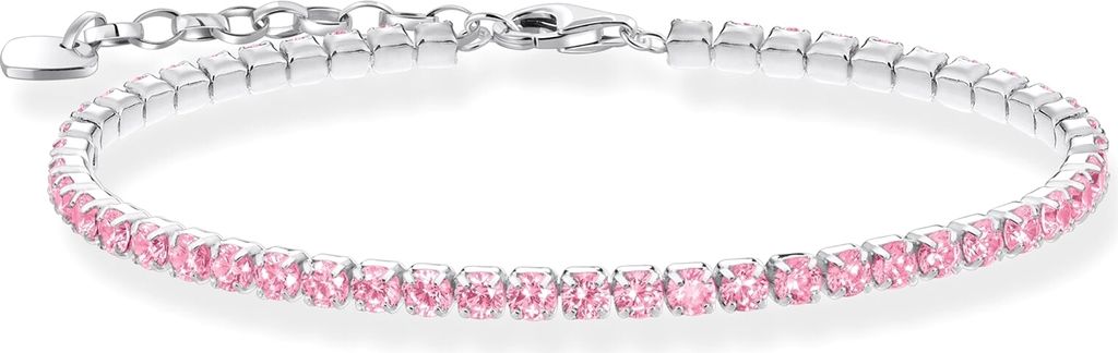 THOMAS SABO Tennisarmband mit pinken Steinen A2167-051-9 Produktbild 1