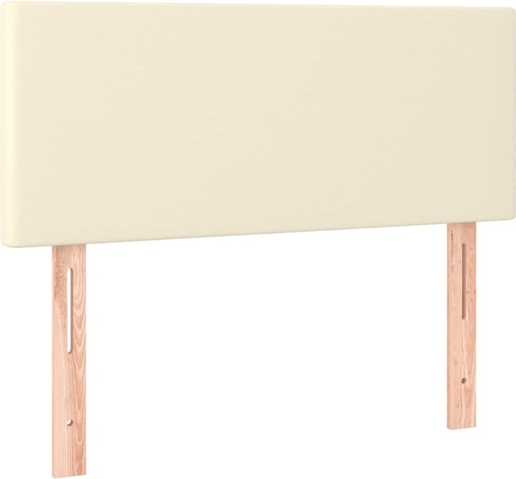 vidaXL Kopfteil Creme 80x5x78/88 cm Kunstleder