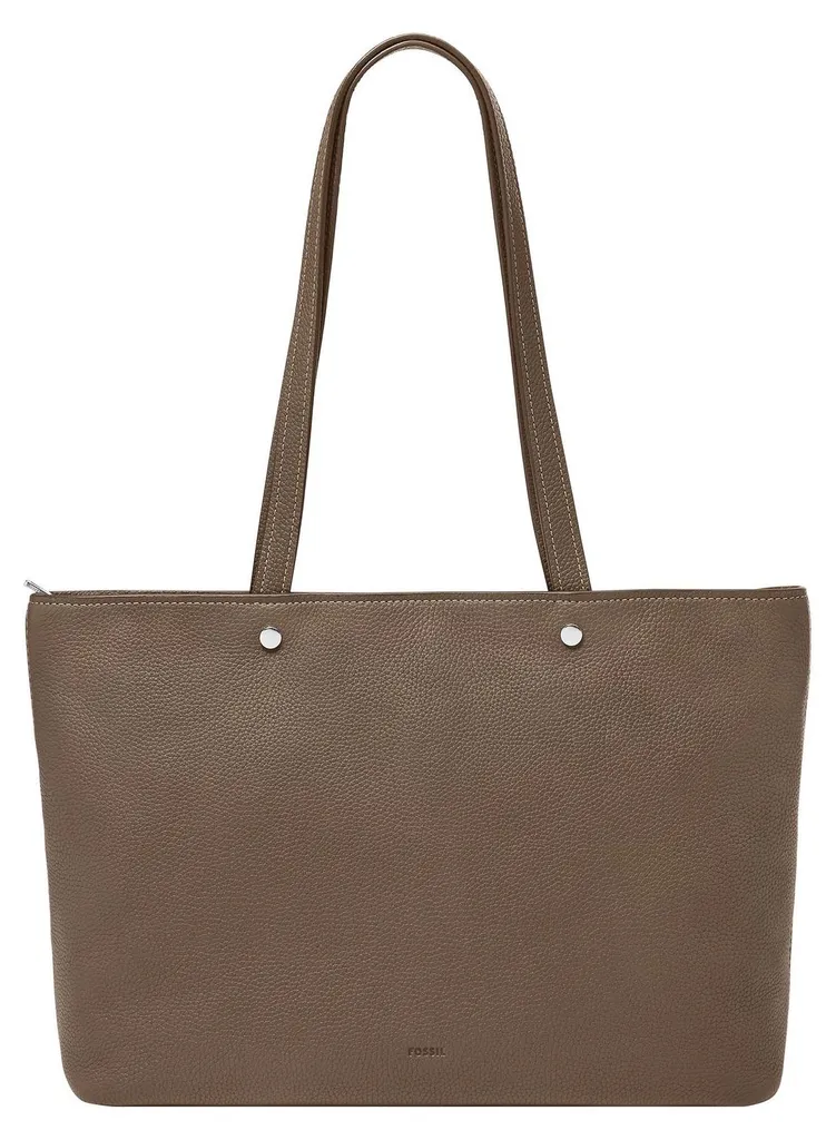 Sac à main professionnel Jessie Fossil marron foncé pour travail et ville