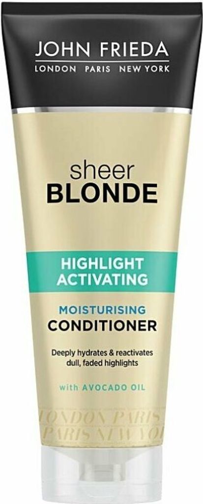 SHEER BLONDE acondicionador hidratante cabellos rubios 250 ml