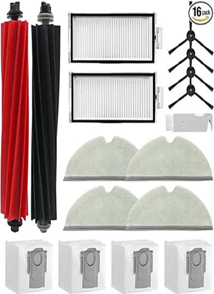 Gilt für Roborock Kehrroboter-Zubehör Q5 Pro/Q8 Max Hauptseitenbürste Filterkern Lappen Staubbeutel -