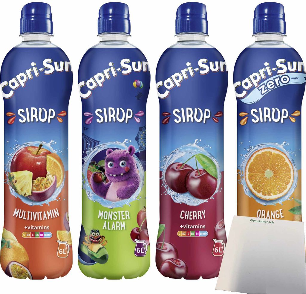 Capri Sun Sirup + vitamins Testpaket (je1x600ml Flasche Produktbild 