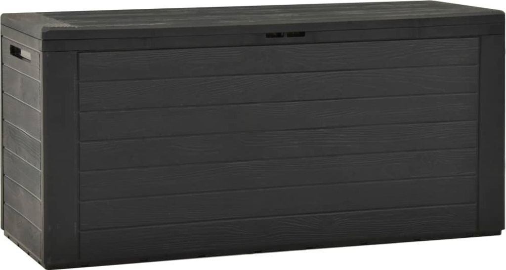 Skrzynia ogrodowa Living Store antracyt 116x44x55 cm Zdjęcie produktu 