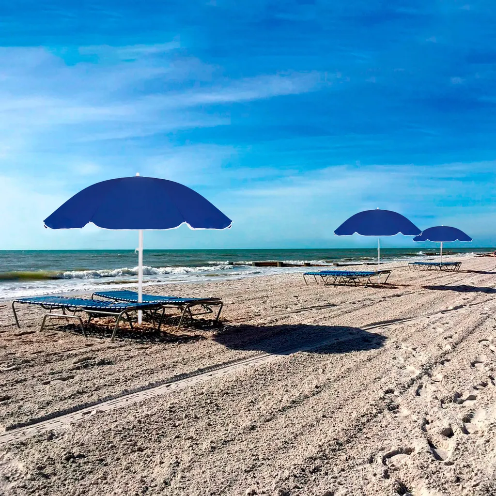 Gancio per Appendere L'Ombrellone da Spiaggia, Gancio per Ombrellone in Plastica Regolabile a 4 Punte da 2 Pezzi per Porta Asciugamano, Cappello
