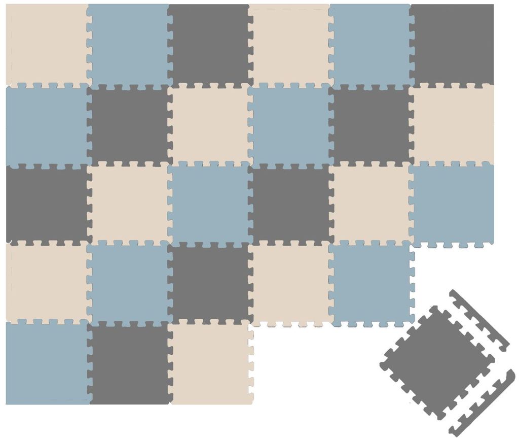 27 Teile Spielmatte Baby Puzzlematte 30x30 Krabbelmatte Produktbild 