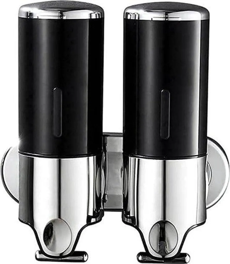 Distributeur de savon mural noir pour évier de cuisine et lavabo moderne