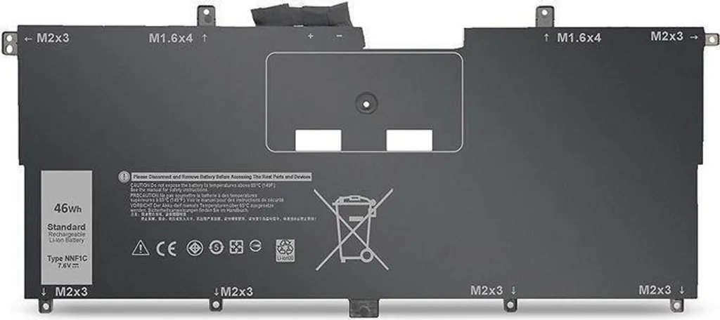 Batterie Li-Pol 7.6V 6050mAh HMPFH pour Dell - Longue Durée et Fiable