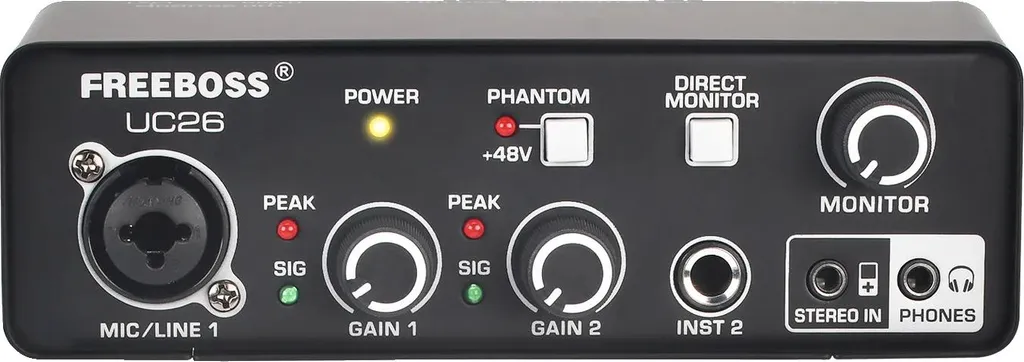 Interface audio USB à 3 canaux avec alimentation fantôme 48V série X-2