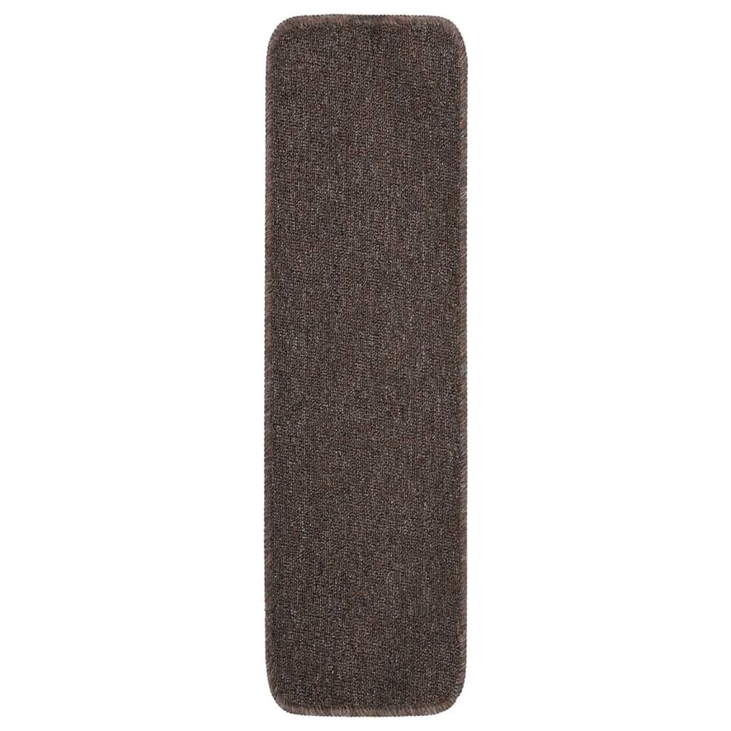 Tappetini Scale Antiscivolo 15 pz 75x20 cm Marroni Immagine del prodotto 