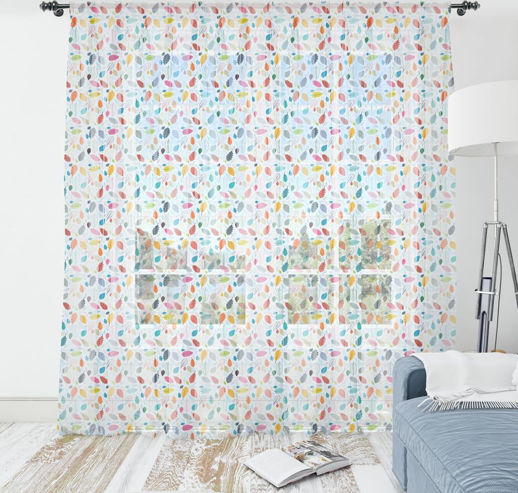 ABAKUHAUS Herbst Wandteppich, Multicolor Verschiedene Blatttypen Saison Zusammensetzung, Wohnzimmer Schlafzimmer seidiges Satin Wandtuch, 180 cm x ...