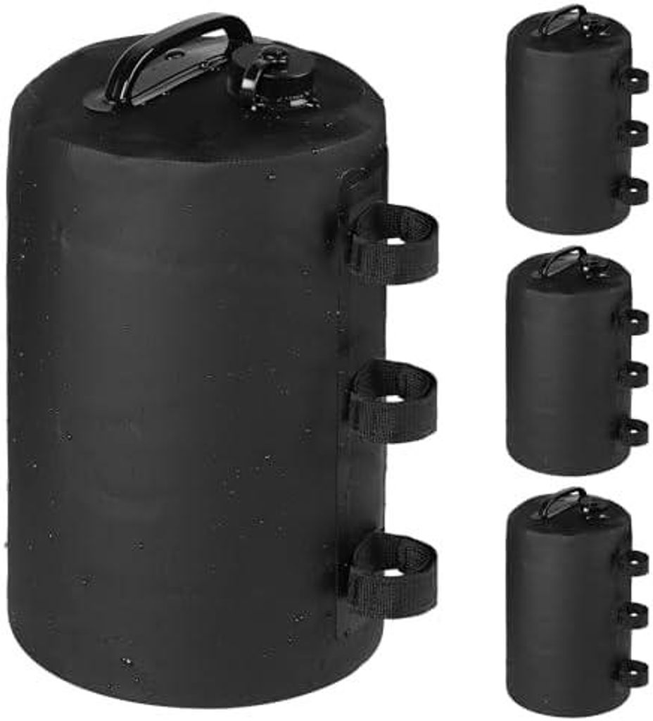 4er Set Pavillon Sandsäcke Gewichtstaschen Beingewichte für Pavillonstandfüße 10L Beschwerungssäcke Gewichte mit Wasser Befüllbar für Pavill...