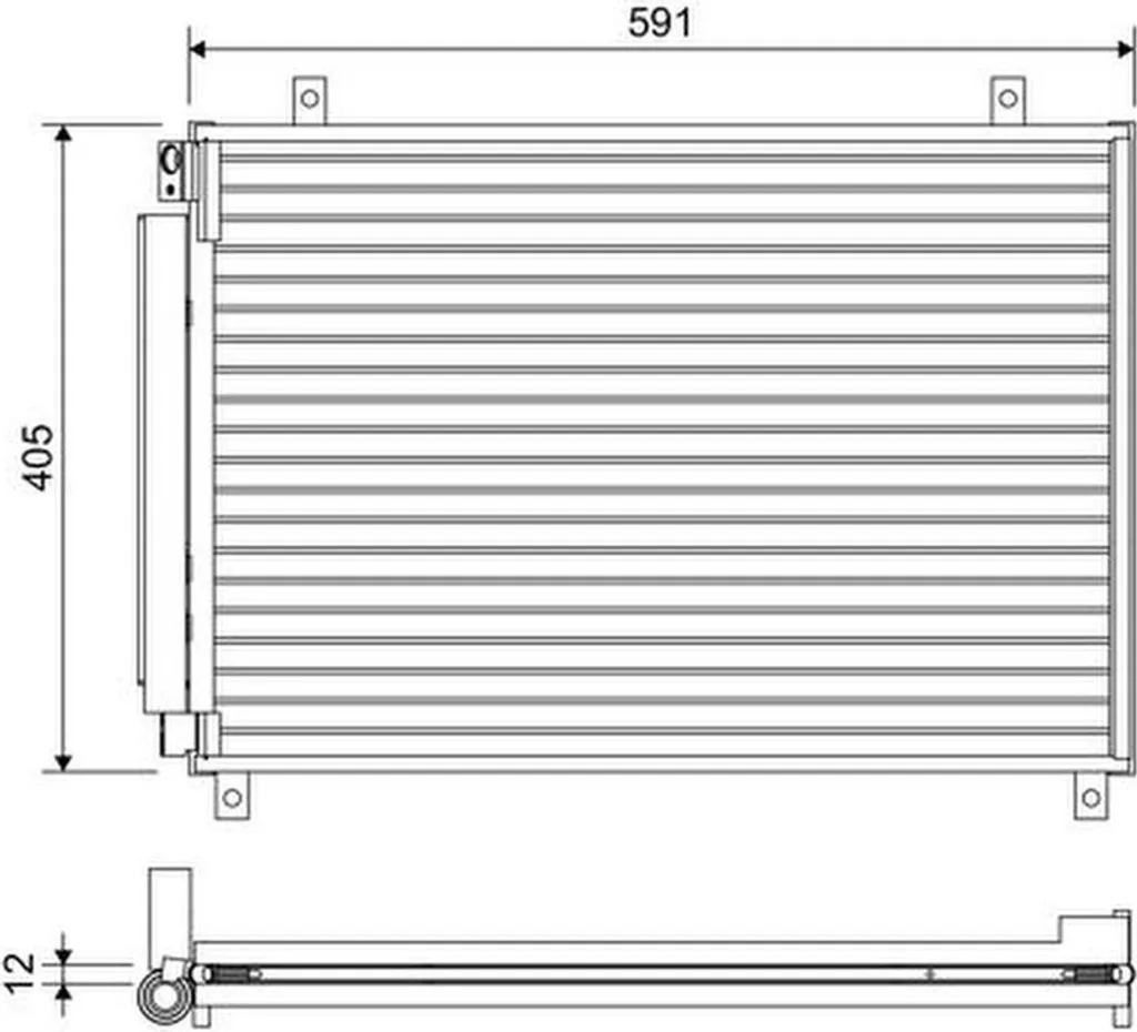 Radiateur de Climatisation pour Suzuki Baleno FW EW - Refroidissement