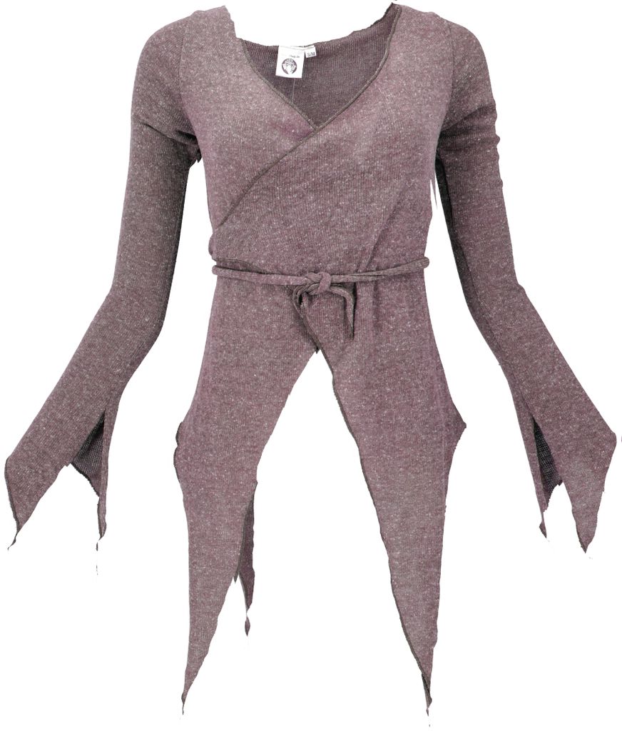 Wickel-Strickjacke, Pixi Wickeljacke - Altrosa, Damen, Rot, Elasthan,Baumwolle, Größe: M/L