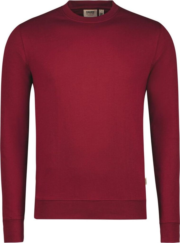 HAKRO Sweatshirt MIKRALINAR ECO GRS #550 Gr. 2XS weinrot