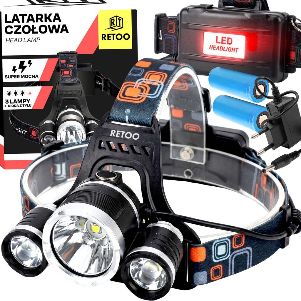 LED Stirnlampe Super Hell Kopflampe COB XPE Taschenlampe 4 Produktbild 