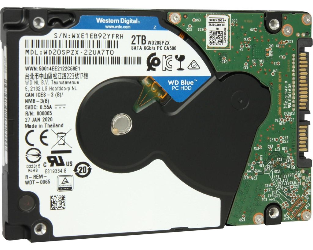 WD Blue 2 TB, Festplatte, (SMR (Shingled Magnetic Produktbild 