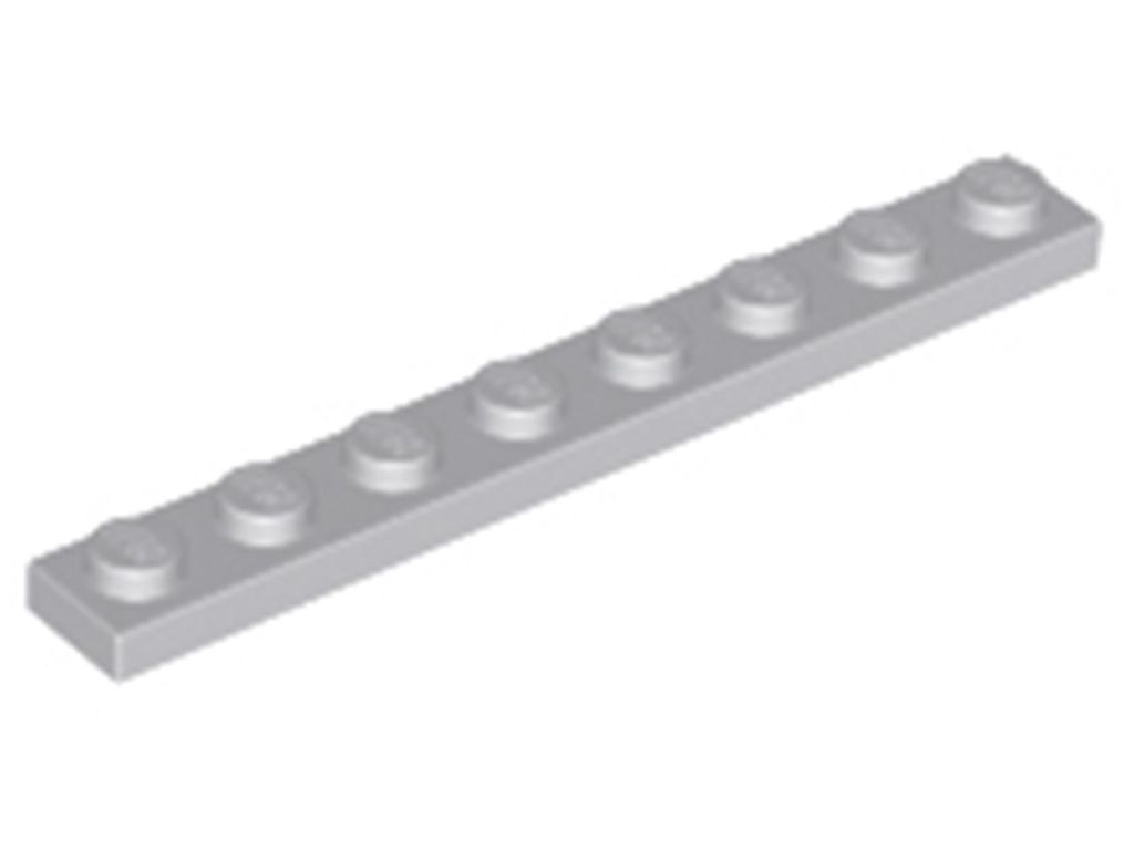 Lego 1x8 Platte 3460 - 10 Stück Helles Bläuliches Grau