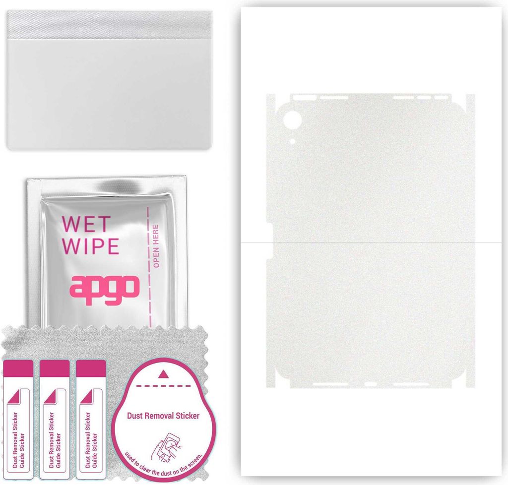 apgo Rückseite + Seiten Schutzfolie, Skin, kompatibel mit Apple iPad mini (2021), Hinten Displayschutzfolie aus Vinylfolie, kratzfest, einfache Mo...