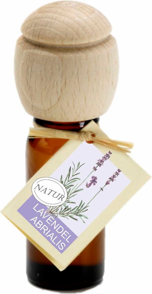 Piccolino Duftöl – Handgefertigt mit Buchenholzverschluss | Ätherische Öle Lavendel Abrialis 10 ml