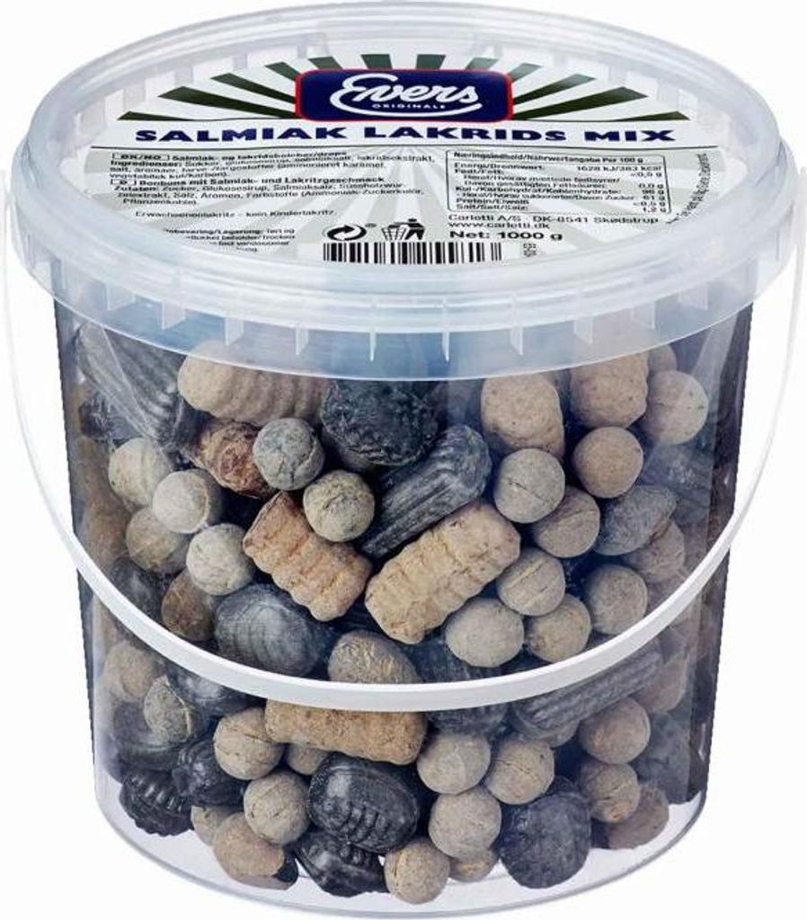 Evers Salmiak Lakrids Mix 1kg Produktbild 