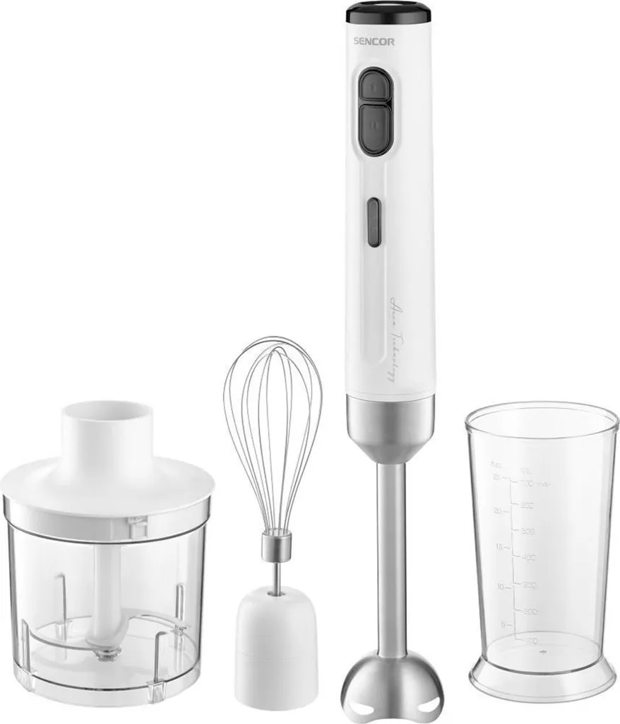 Sencor SHB 9001GY Mixeur plongeant 4-en-1 multifonction en Inox brossé