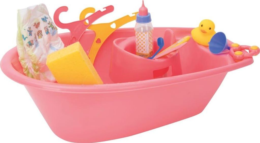 Baignoire de poupée avec accessoires, 50cm Image du produit 